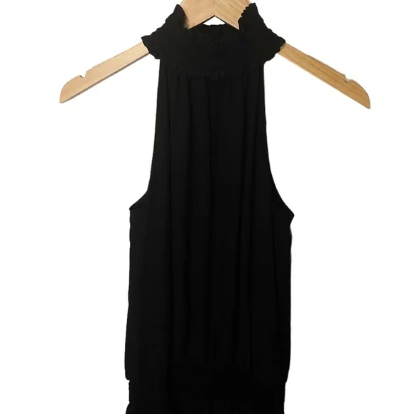 Amanda Uprichard Kimmie Smocked Mini Dress Black - Picture 4 of 6